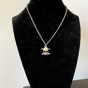 Handmade Skull and Crossbones Necklace